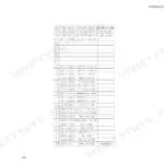 Takeuchi TL230 hydraulic circuit diagram parts list table including pressure switches, valves, filters, and cylinders.