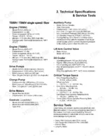 takeuchi-ts50v-ts60v-skid-steer-loader-service-manual-7006-201-specs-15.webp Takeuchi TS50V, TS60V technical specifications, engine data, hydraulic pump, drive motor, and critical torque settings table.