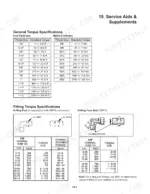 takeuchi-ts50v-ts60v-skid-steer-loader-service-manual-7006-201-torque-107.webp Takeuchi TS50V, TS60V service manual page showing general fastener torque specifications and hydraulic fitting torque tables.