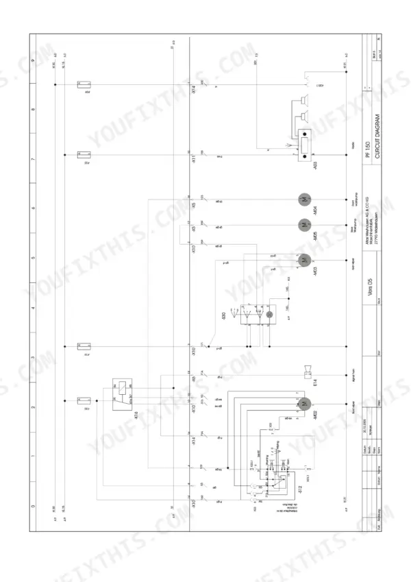 Takeuchi TW60 electrical circuit diagram showing wiper motors, washer pumps, radio, and signal horn wiring connections.