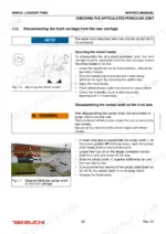 takeuchi-tw60-wheel-loader-service-manual-8015739-procedures-26.webp Takeuchi TW60 service manual procedure for disconnecting the articulated pendulum joint and disassembling the cardan shaft.