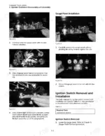 terex-pt-100-forestry-rubber-track-loader-service-manual-2085-249-procedures-22.webp Terex PT-100 FORESTRY gauge panel removal, dome light service, and ignition switch installation procedures.