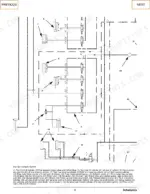 terex-rs-800-reclaimer-stabilizer-service-manual-a08315-e02-hydraulic-385.webp Terex RS-800 auxiliary hydraulic system schematic showing lift, steering, and cutter door cylinders with component legend.