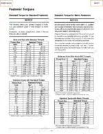 terex-rs-800-reclaimer-stabilizer-service-manual-a08315-e02-torque-24.webp Terex RS-800 service manual page showing standard and metric fastener torque specification tables for bolts, nuts, and taperlock studs.