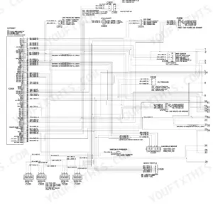 Utilev 2.2L Mazda Engine LPG fuel system wiring schematic showing ECU connectors, sensors, and ignition coil wiring.