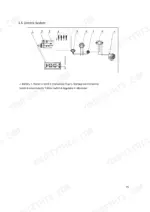 utilev-a490bpg-diesel-engine-service-manual-76502232-wiring-25.webp Utilev A490BPG electric system diagram showing battery, starter, preheating plugs, alternator, and main switch.