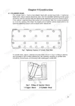 utilev-nb485bpg-diesel-engine-service-manual-n76502233-procedures-13.webp Utilev NB485BPG cylinder head bolt tightening sequence diagram and injector sleeve fitting cross-section view.