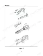 utilev-ut13pte-variants-3-wheel-electric-counterbalanced-forklift-truck-service-manual-76002086-exploded-view-6.webp Utilev UT13PTE to UT20PTE Series exploded view diagram of the transmission drive axle structure.