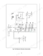 utilev-ut15p-variants-internal-combustion-counterbalanced-forklift-truck-service-manual-76000364-specs-6.webp Utilev UT15P, UT18P, UT20P, UT25P, UT30P, UT35P hydraulic schematic showing lift, tilt, and steering cylinder circuits.