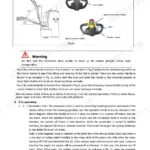 Utilev UT15WSL, UT15WSS, UT15WS control handle diagram, operation zones, and accelerator knob usage instructions.