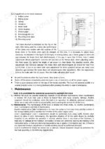 utilev-ut20kwe-pedestrian-pallet-truck-operator-manual-76507616-maintenance-8.webp Utilev UT20KWE brake clearance adjustment diagram, component list, and maintenance schedule procedures.