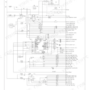 Utilev UT25P to UT30C Series electrical wiring schematic for Yanmar 2.6L and 3.3L diesel engines.