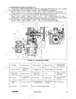 utilev-ut40p-ut50ps-internal-combustion-counterbalanced-forklift-trucks-service-manual-76500008-exploded-view-8.webp Utilev UT40P, UT50PS transmission power flow diagram and component parts list.