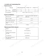 utilev-ut80-100p-internal-combustion-counterbalanced-forklift-truck-service-manual-76501365-specs-6.webp Utilev UT80-100P DSL mast assembly, clearance, and torque specification tables for lift components.
