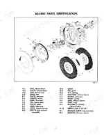 versatile-700-900-4-wheel-drive-tractor-service-manual-40070020-exploded-view-25.webp Versatile 700, 900 AS-1400 clutch exploded view diagram with parts list including driven discs, pressure plates, and release sleeve.