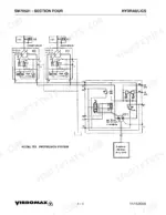 vibromax-752-tandem-drum-roller-service-manual-sm70501-hydraulic-92.webp Vibromax 752 hydraulic propulsion system diagram showing front and rear drum motors, pump P1, and diesel engine connections.