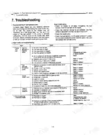 Yanmar 2TN66E-TN series fuel injection pump troubleshooting table listing faults, causes, and remedies for engine starting issues.